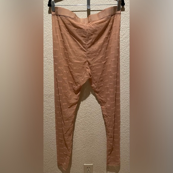 NWT Skims After Hours Sheer Leggings Logo Mesh Tights Ochre 3X - Picture 7 of 12